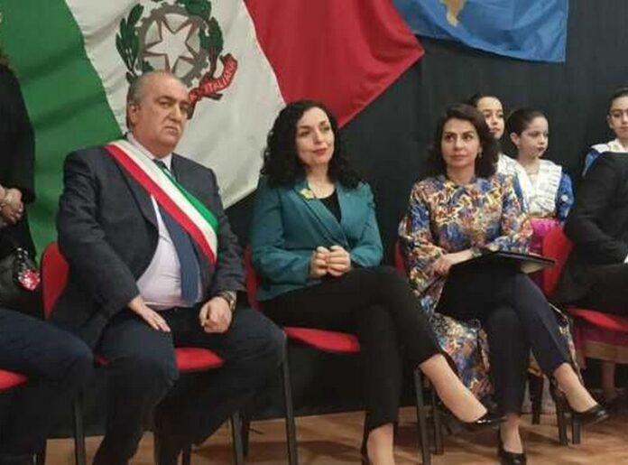 la presidente del kosovo a frascineto