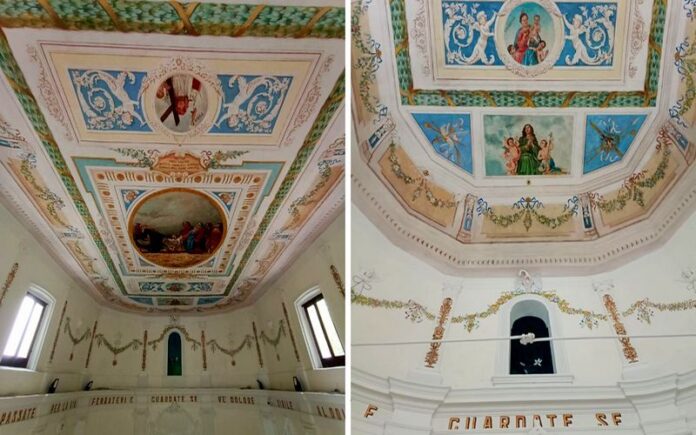 Laino affreschi santuario spasimo