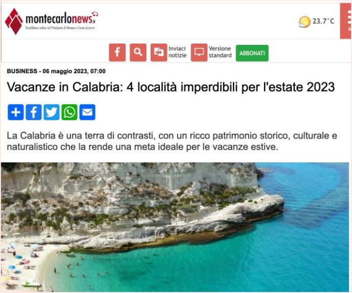 notizie spiagge calabria