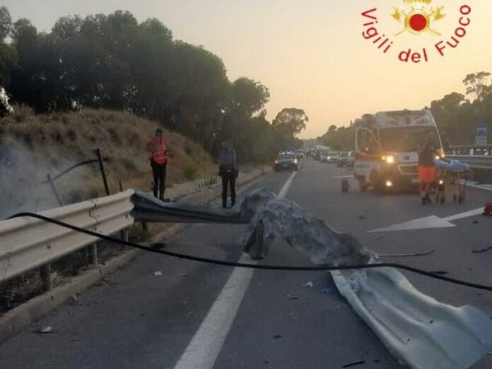 auto incidente incendio