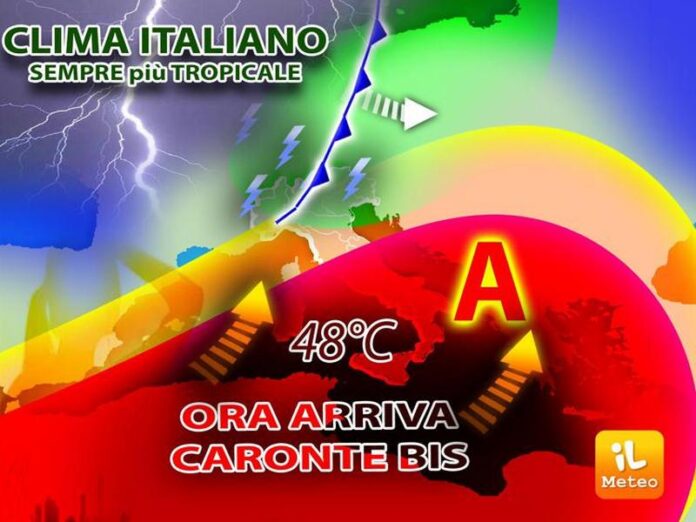 caldo previsioni caronte bis