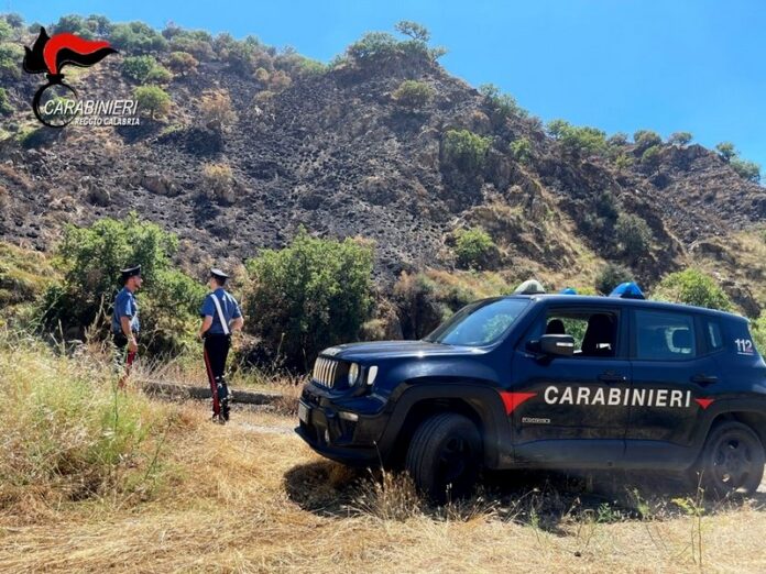 carabinieri incendio reggio