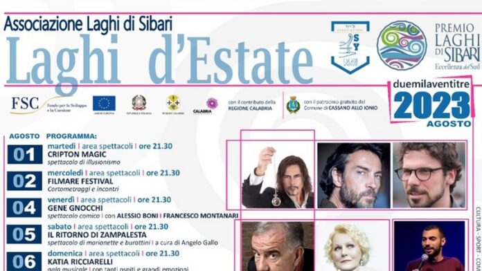 laghi di sibari eventi estate