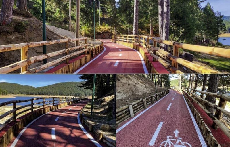 pista ciclabile lago ampoliino_mix foto