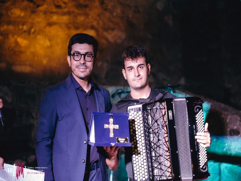 Gabriele Corsaro vincitore assoluto del XVIII Concorso Internazionale della Fisarmonica di San Vincenzo La Costa