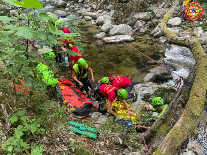 intervento soccorso alpino bivongi