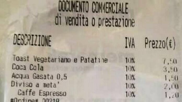 scontrino toast