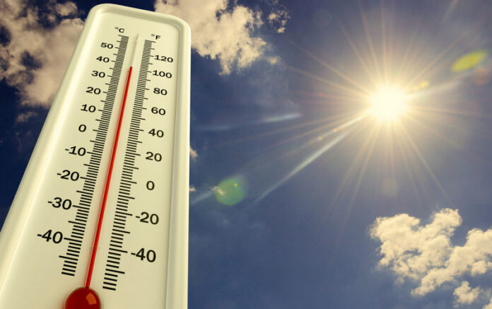 caldo meteo termometro