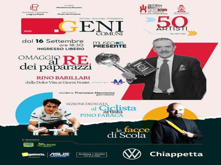 Al via oggi pomeriggio Geni Comuni, la mostra nazionale al Museo del Presente di Rende