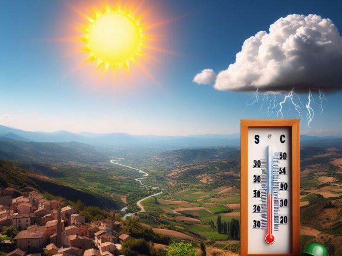 sole nuvola temperatire pioggia