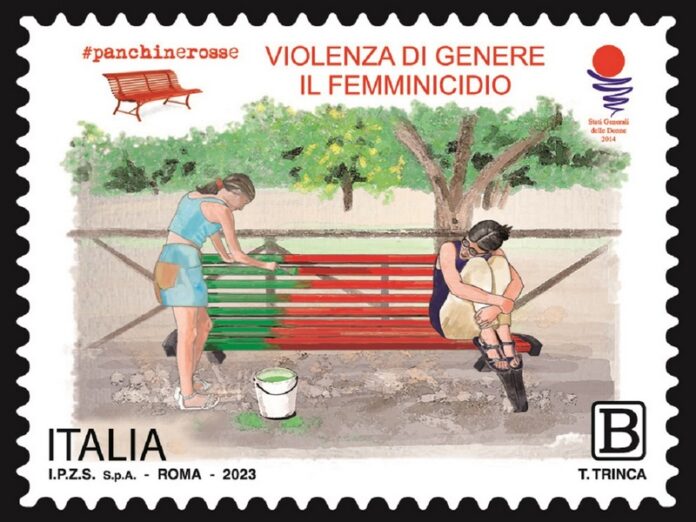 Panchine Rosse Francobollo Poste Italiane