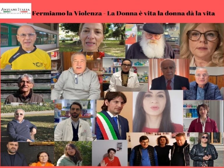 Violenza sulle donne: gli anziani in Calabria lanciano un videomessaggio “Fermiamo la violenza”