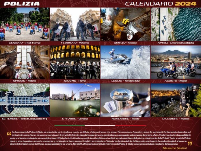 calanedario polizia di stato 2024