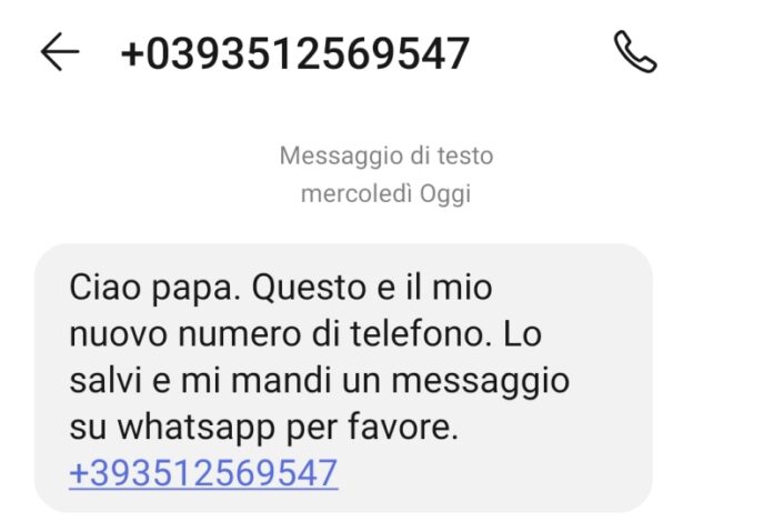 truffa whatsapp