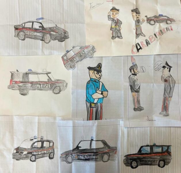 disegno carabinieri locri