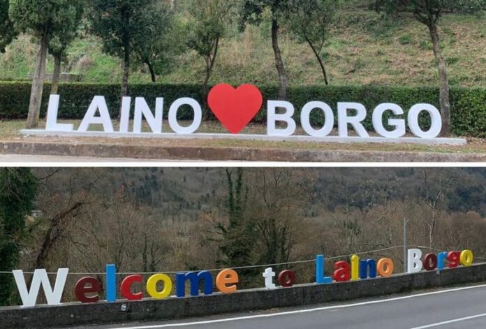 laino borgo scritte benvenuto