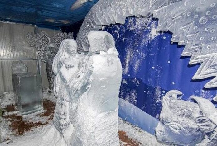 presepe di ghiaccio corigliano