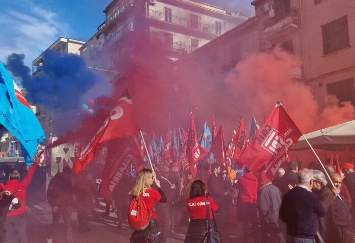 sciopero cosenza cgil uil