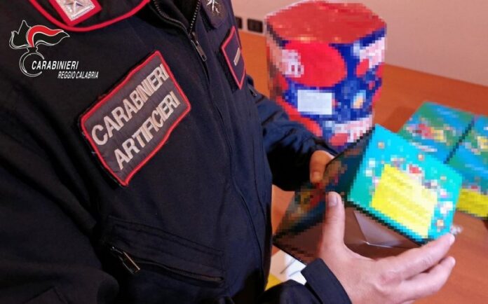 sequestro polvere pirica nel reggino