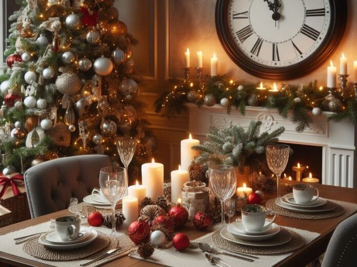 tavola imbandita cenone natale