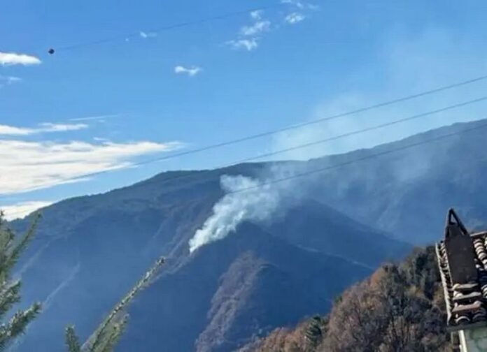 incendio boschivo sila