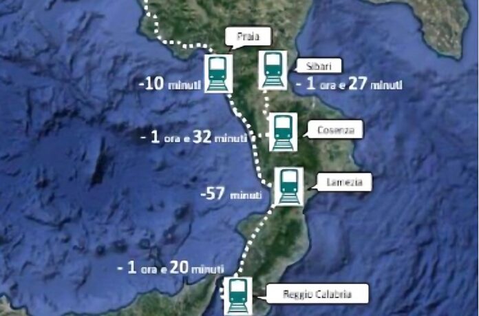 tracciato alta velocità calabria