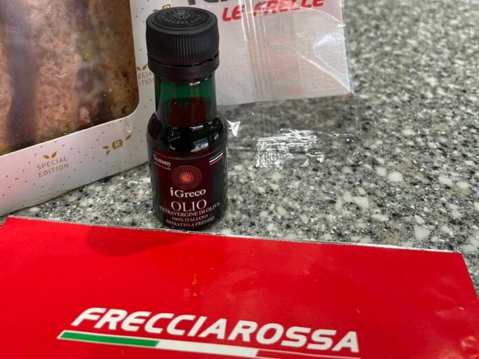 Olio iGreco su Frecciarossa