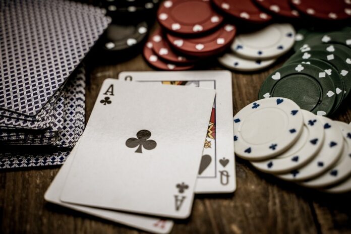 poker carte fiches