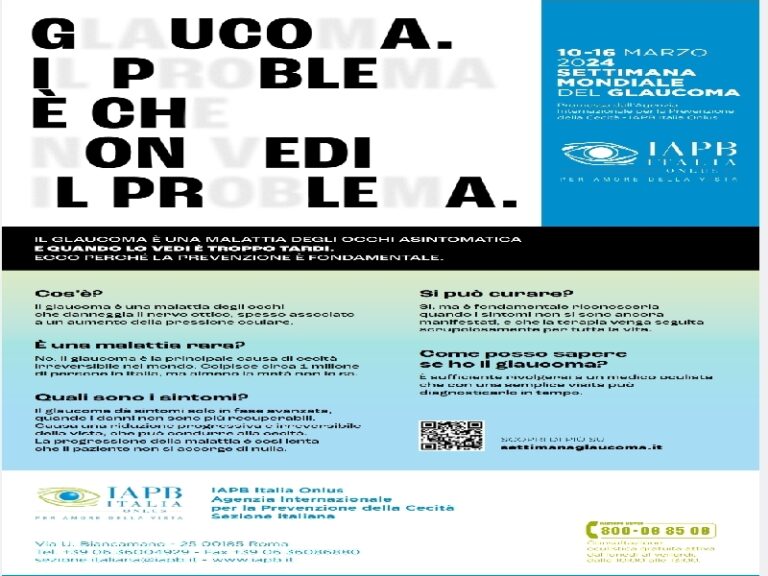 In occasione della Settimana Mondiale del Glaucoma: Un’opportunità per sensibilizzare sull’importanza della prevenzione e della cura