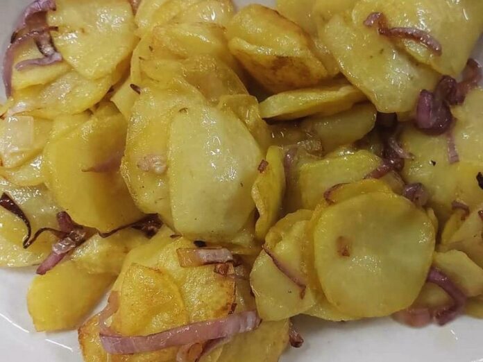 patate impacchiuse e cipolla tropea