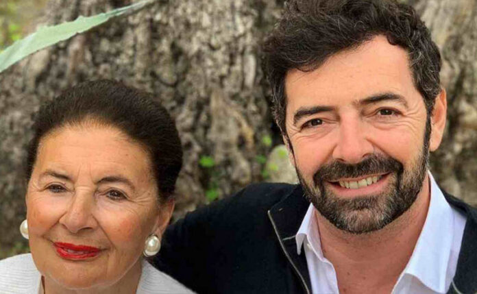 Alberto Matano e la mamma Marisa Faga