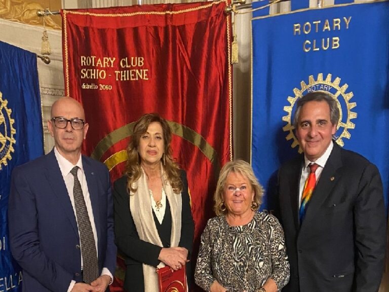 Francesco Napoli e Marisa Manzini ospiti del Rotary Club Schio-Thiene per la presentazione de “L’economia legale. Proposte di una soft intelligence”