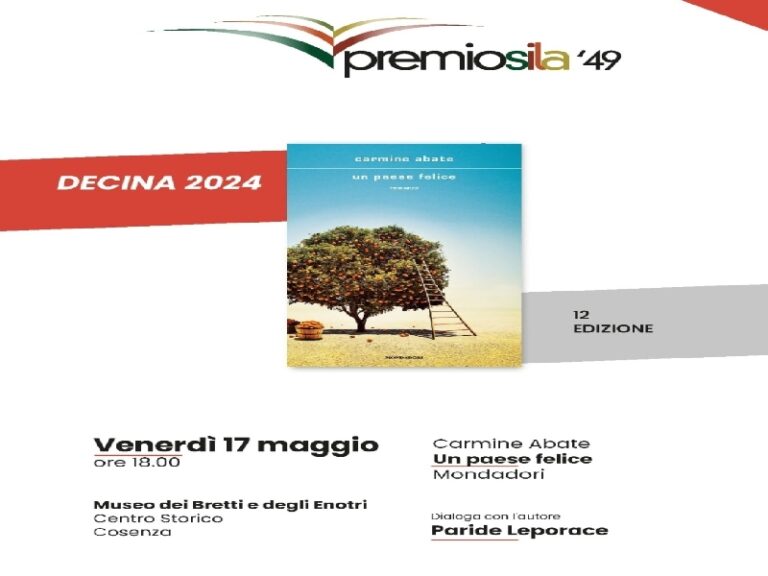 Premio Sila: dieci libri da presentare. Dieci autori incontrano il pubblico.