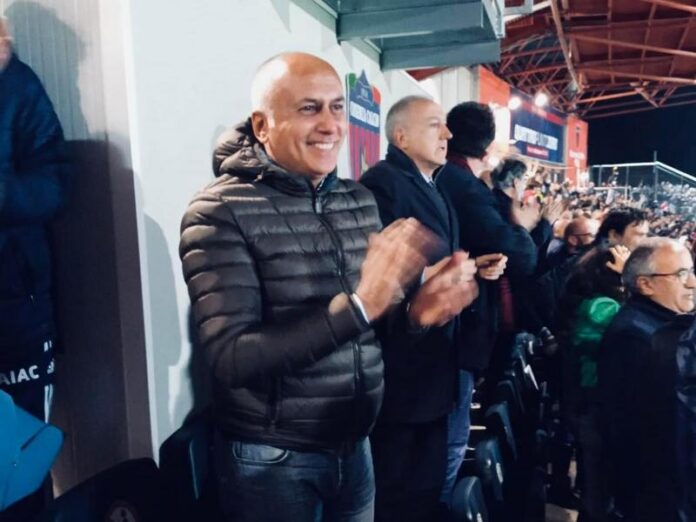 il Sindaco Franz Caruso allo stadio