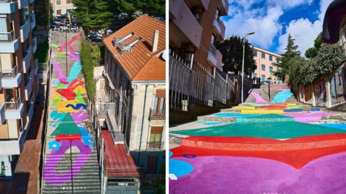 scalinata catanzaro arte