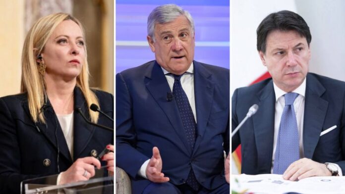 meloni tajani conte