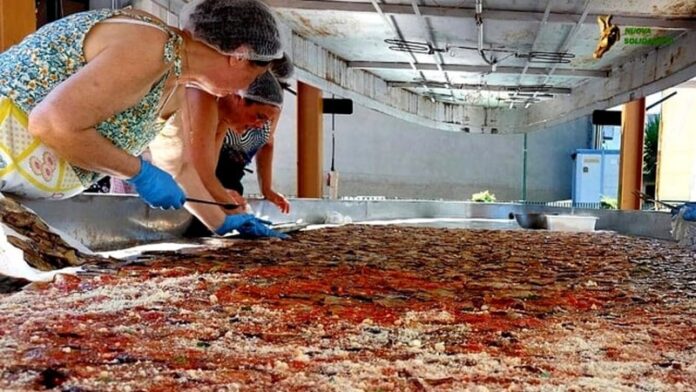 Parmigiana di melanzane da guinness foto Associazione Nuova Solidarietà