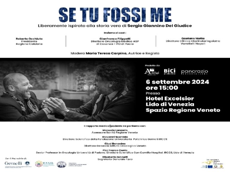 “Se tu fossi me”, il film ispirato alla storia di Del Giudice vola a Venezia. E poi Roma, Milano…