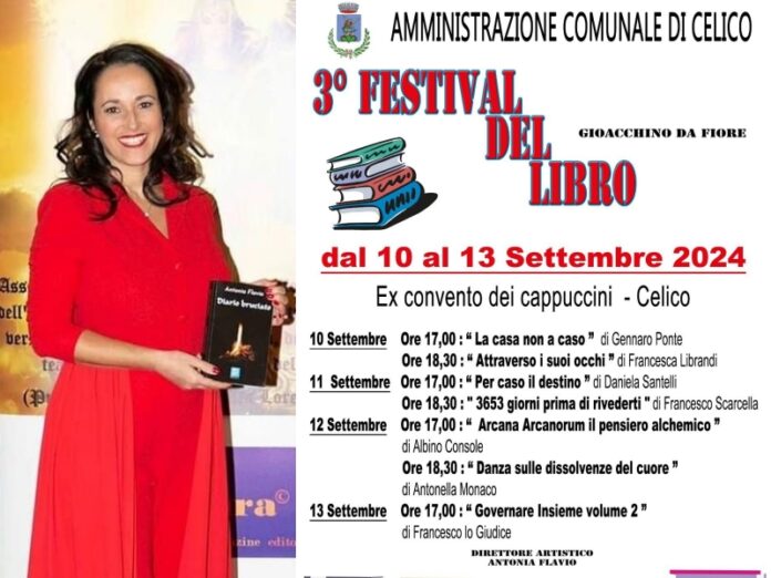 Antonia Flavio direttore artistico festival libro celico