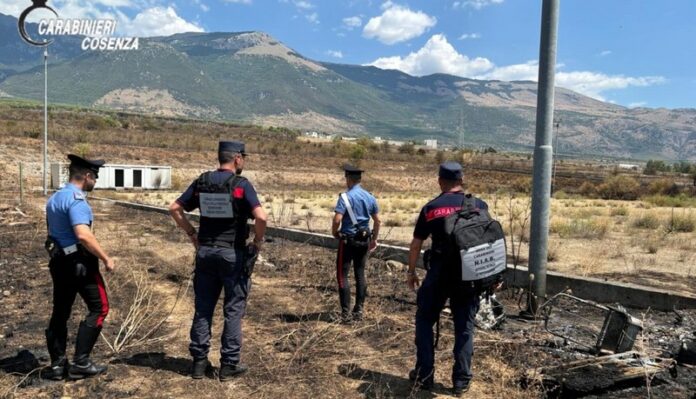 incendi castrovillari carabinieri
