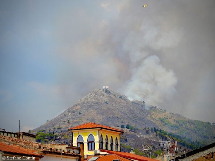 incendio Castrovillari Monte S. Angelo