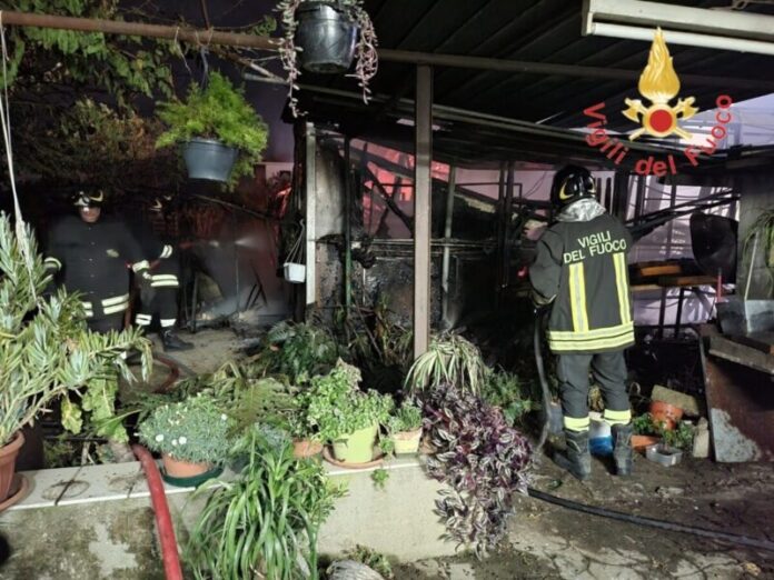incendio Lamezia Terme