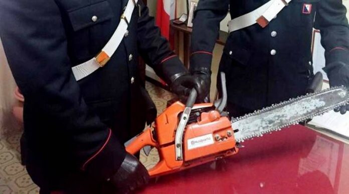 carabinieri motosega