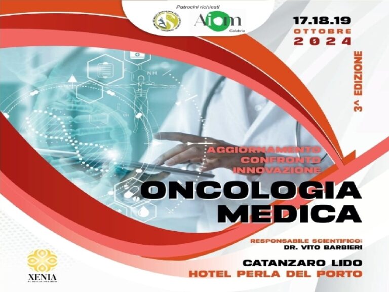 A Catanzaro Lido la terza edizione di “Oncologia Medica”