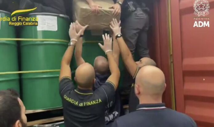 sequestro cocaina porto gioia