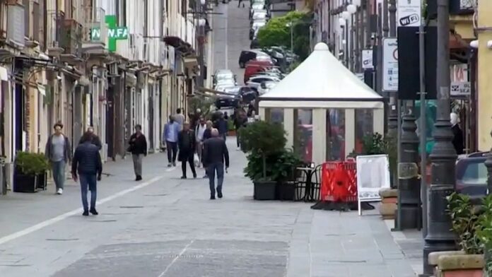 Corso Vittorio Emanuele a Vibo Valentia
