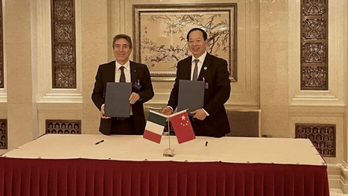 Scarcello firma accordo Cina 2024