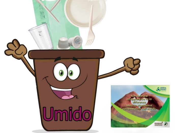 la bioplastica nell'umido