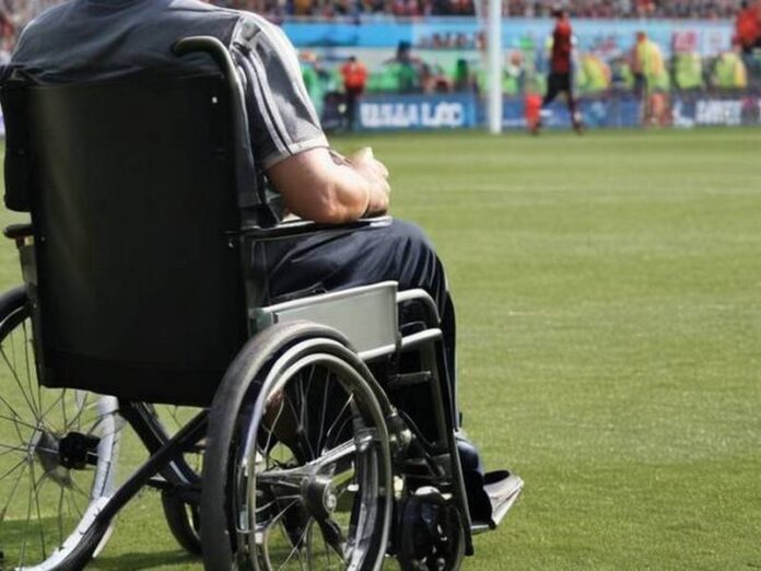 disabile partita calcio