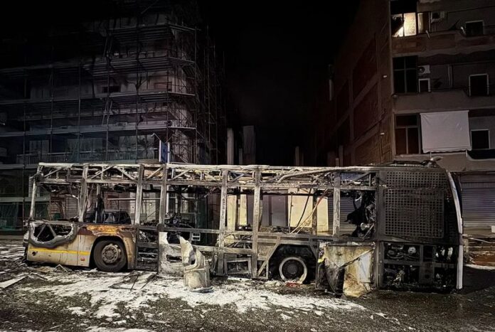 incendio autobus atam reggio calabria